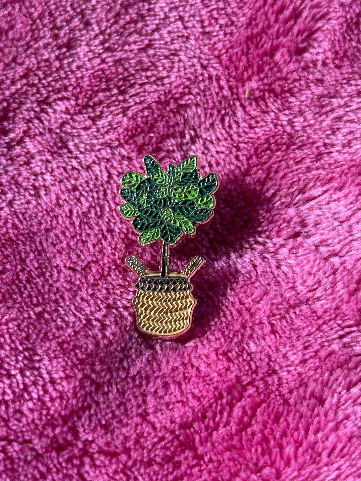Little Fiddle Leaf Fig Tree Enamel Pin