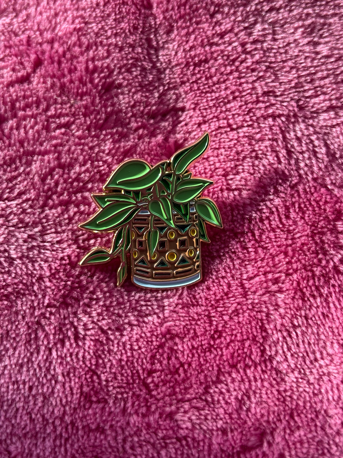 Potted Pothos Enamel Pin