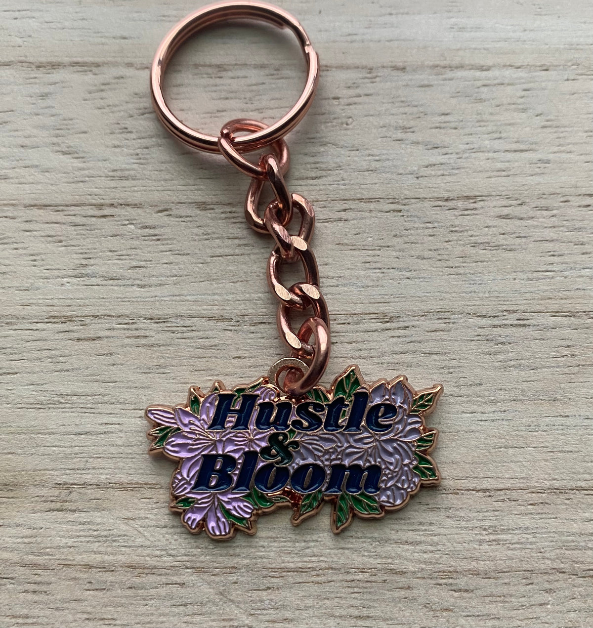 Hustle & Bloom Keychain