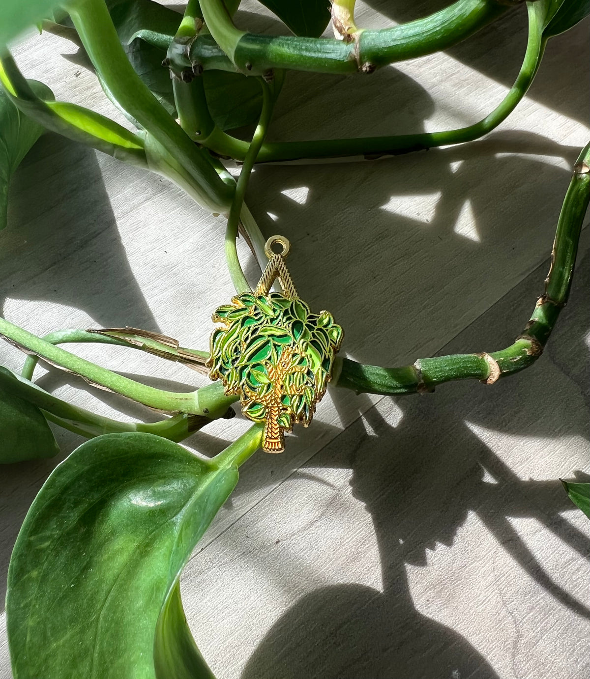 Philodendron Brasil Enamel Pin